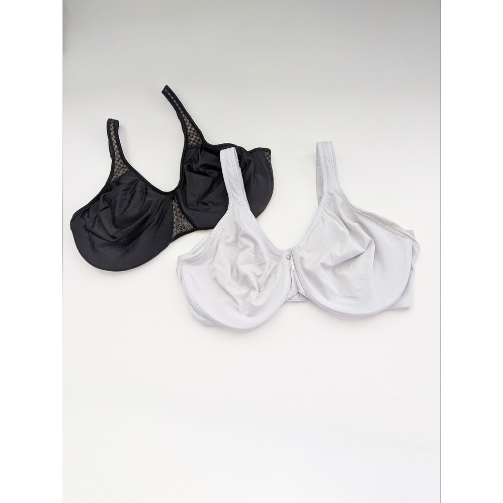 Bundle of 2 Bali Full-Coverage Minimizer Bras (36DD) with Underwire